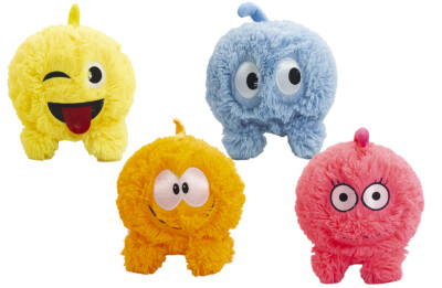 FLAUSCHIGER AUFBLASBARER BALL FUZZ BUDDY PELZ PLÜSCHTIER OCTOPUS BALL NEU KINDER GESCHENKSPIELZEUG