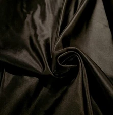 Crisp Black Satin Taffeta - Wonderful Body for Elegant Structured Looks!