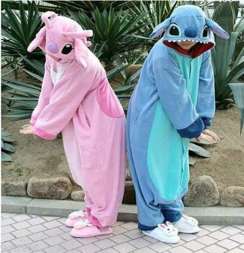 Disfraz Onesie De Lilo Stitch Adultos Hombres Mujeres