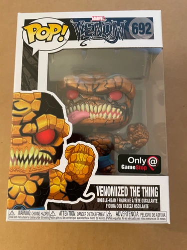 Funko Pop exclusivo Venomized Fantastic Four - The Thing #692 metálico