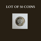 LOT OF 50 MEXICO 10 PESOS COIN 50 MONEDAS DE 10 PESOS MEXICANOS 2019