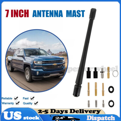 NEW 7'' Short Car Antenna Mast Radio AM/FM for Chevrolet Silverado 1500 2006-2024