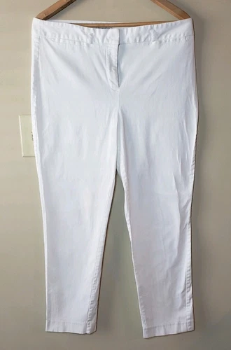 Charter Club Pant Shop Women's White Straight Skinny Pants Sz 14 