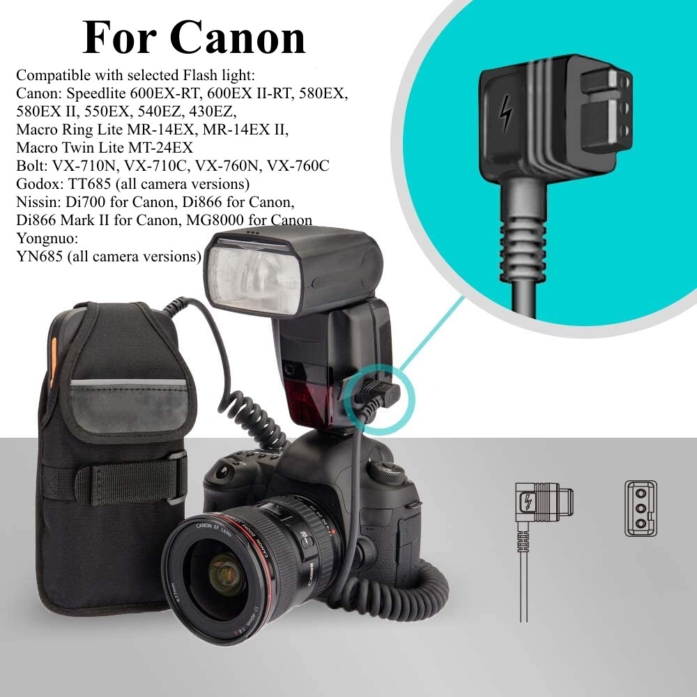 External Flash Battery Pack Speedlite Flash Power Bank For