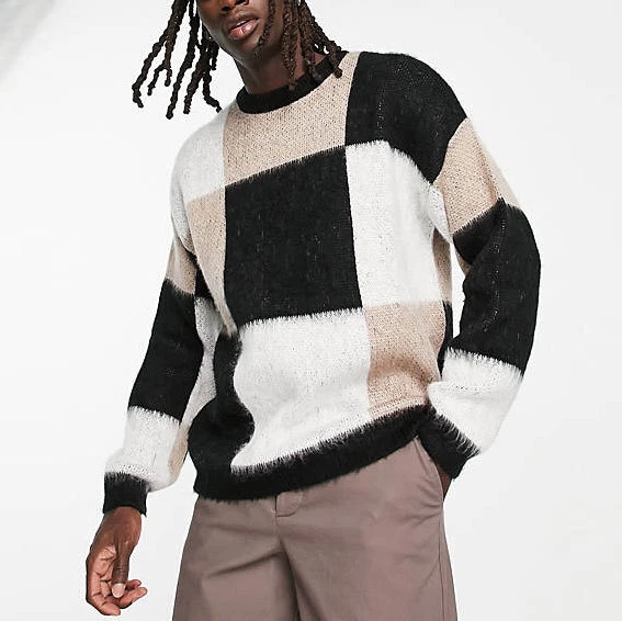 Menu0026#039;s Winter Warm Pullover Sweaters Crew Neck Long Sleeve Knitted Tops  Casual | eBay