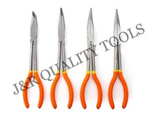 4pc PROFESSIONAL 11" LONG NOSE PLIER SET