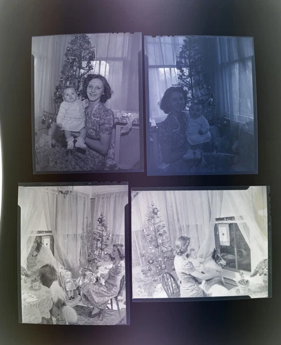 FAMOUS PHOTOGRAPHER 4 1943 V MAIL BABY WWII POPPE NEGATIVE LOT SCARCE