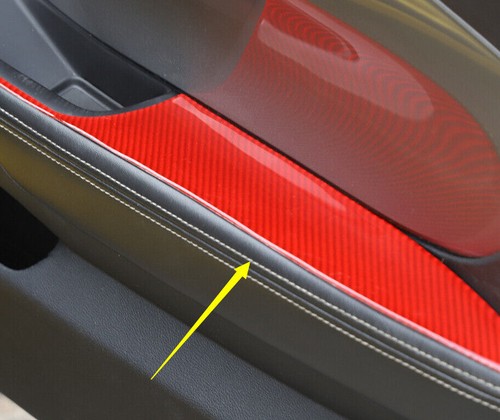 Insert En Cuir Synthétique Pour Panneaux De Porte Chevrolet Camaro 2010-2015 - Noir - 2 Pièces - Pieliz