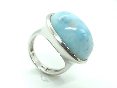 GOLDJUNGE69 * SOGNI D`ORO EDELSTEIN RING (17) HEMIMORPHIT  OVAL 925er SILBER