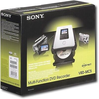 Sony DVDirect VRD-MC5 DVD Recorder (2.5 inch) - Black for Sony DVDirect VRD-MC5 DVD Recorder (2.5 inch) - Black for