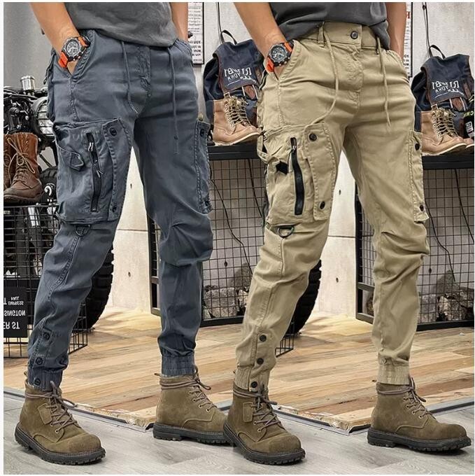 Pantalones Militares De Camuflaje Para Hombres Exteriores Cargo Trabajo Apilado