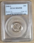 1940-S MERCURY DIME PCGS MS65FB FULL BANDS 225413