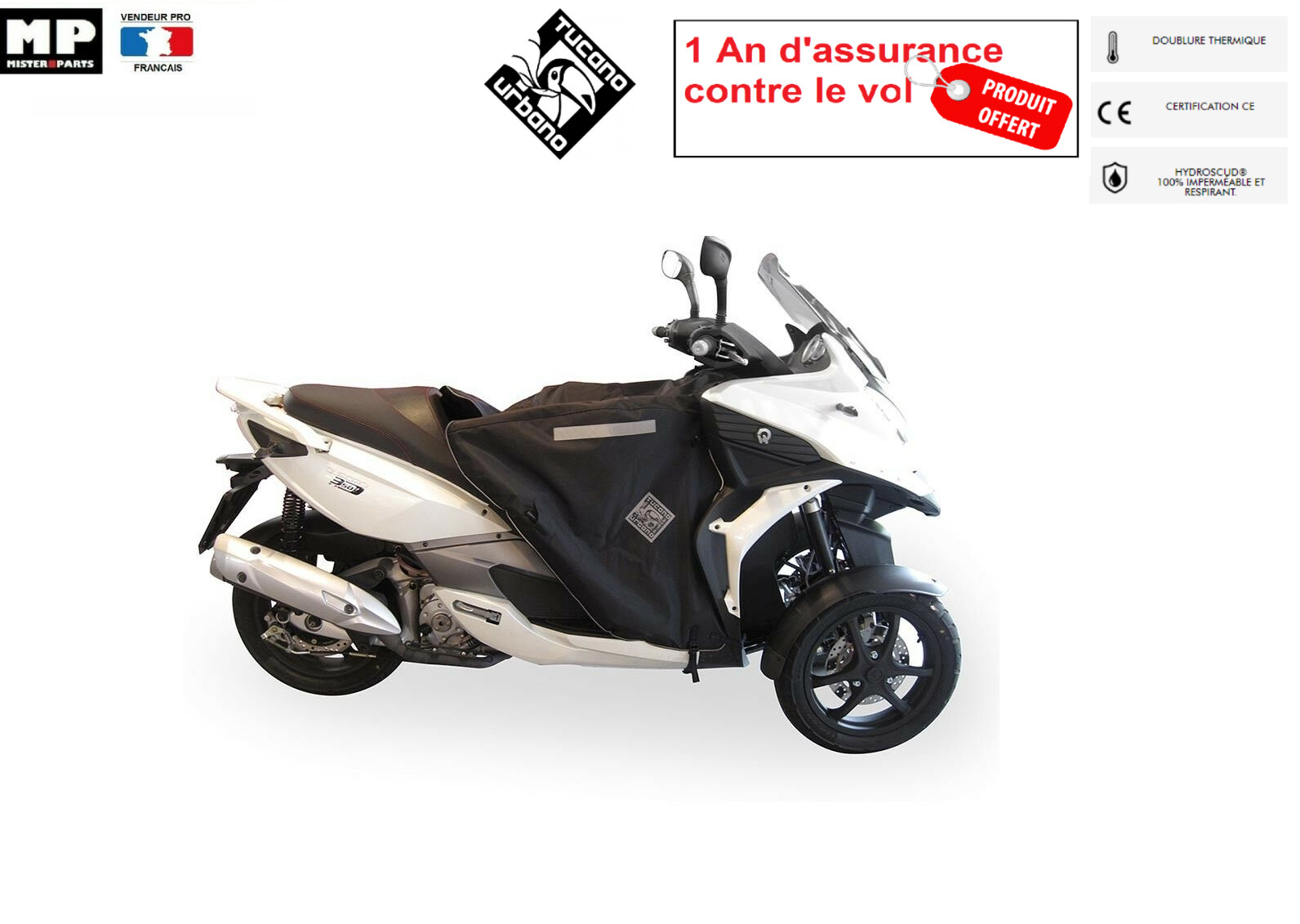 Tablier Termoscud R180 Tucano Urbano de qualité supérieure N-Max