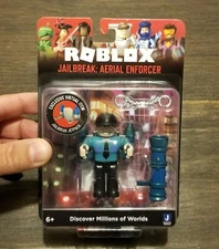 Roblox JAILBREAK AERIAL ENFORCER With Exclusive Virtual Item New Sealed Rare NIB