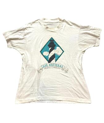 Vintage Cape Hatteras Lighthouse Shirt Womens Extra Large NC Single Stitch Lady