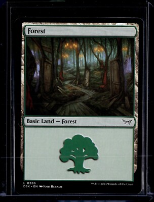 Forest - 286 - DSK - NM - MTG Magic the Gathering