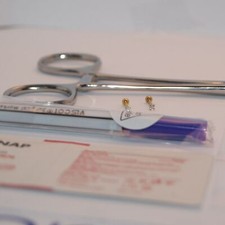 Piercing Ear Labret Studs Forester Forceps 2MM Gold Plated Zircon Diamond