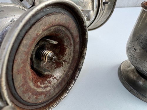 Rare Vintage Acetylene Bicycle Lamp Antique Carbide Headlight 1900s - Picture 8 of 9