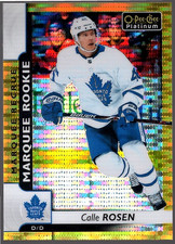 CALLE ROSEN 2017-18 O-Pee-Chee Platinum ROOKIE Seismic Gold #/50 Toronto RC