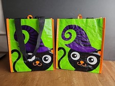 Halloween Trick or Treat Candy bags 2pc set 8.5 x 10 inch Unbranded Plastic