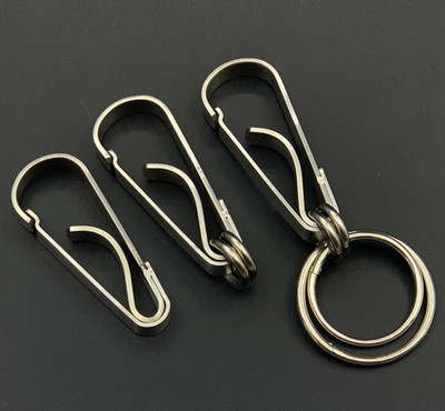 Stainless steel keychain, creative, minimalist, and durable, perfect for car key