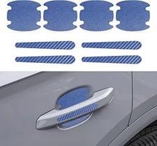 8PCS Car Door Handle Scratch Protectors, Car Door Handle Stickers, Color: Blue