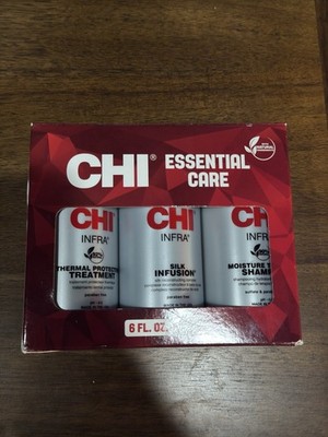 CHI INFRA Trio Set/Silk Infusion & Shampoo & Treatment Each 6oz/Essential Care