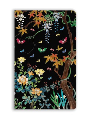 Premium Softcover Notizbuch: Ashmolean Museum, Cloisonné Kästchen mit Blumen...