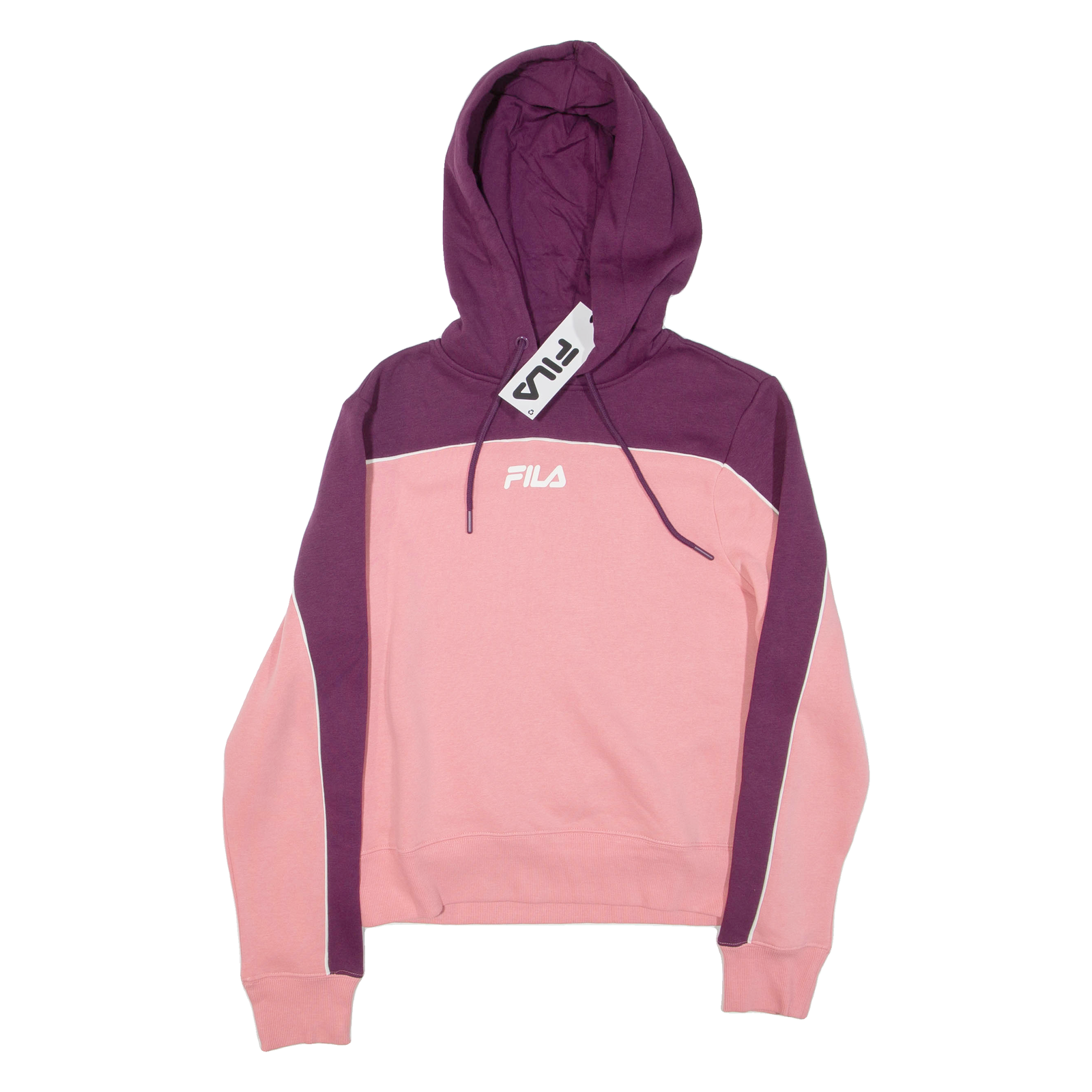 Felpa con cappuccio FILA Cropped Colourblock donna viola UK 12