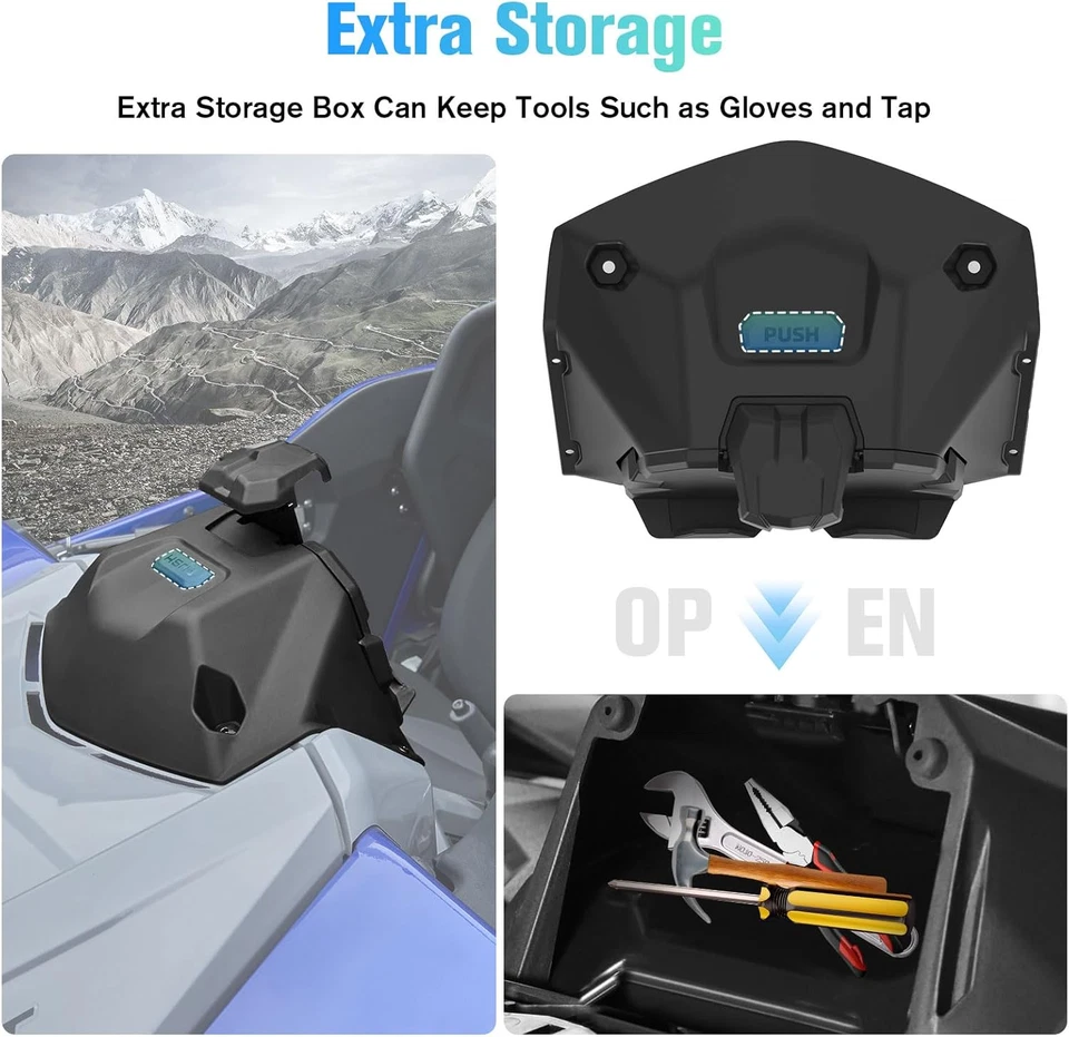 Soportes de Dispositivos Eléctricos con Caja de Almacenamiento Bandeja Organizadora para Yamaha YXZ 1000, GPS  Foto 4 de 4