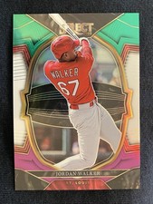 2023 Panini Select Jordan Walker #45 Green White Purple Prizm /199 Rookie Card. rookie card picture