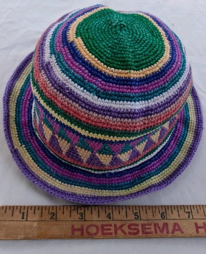 Vintage African Ethiopian Skull Caps Hand Woven Textile Tribal Hat Greatful Dead