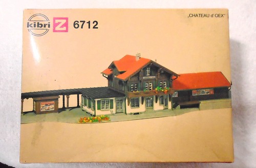 Kit de casa de tren modelo de ferrocarril Kibri Z-6712 Chateau d'Oex Boblingen 1:220 de colección | Zustand: New