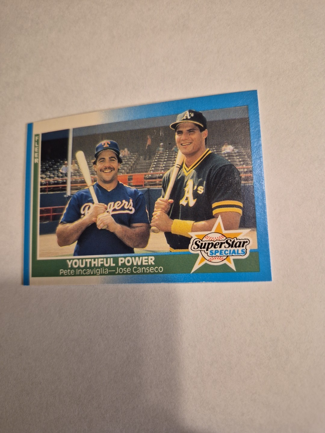 Jose Canseco & Pete Incaviglia 1987 FLEER Superstar Specials #625 FREE SHIPPING 