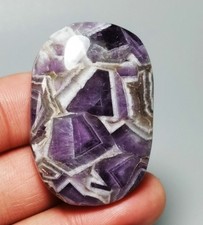 Rare Dream Chevron Amethyst Palm Reiki Stone Healing