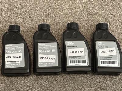 BMW Genuine OEM Hypoid Axle Oil G2 83-22-2-413-511 (four Bottles)