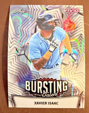 2025 Leaf Vivid Xavier Isaac 1/1 ONE OF ONE Tampa Bay Rays Prospect SSP - Rare