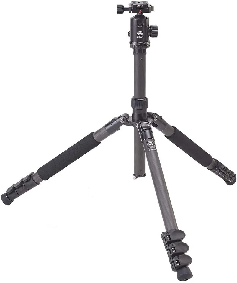 Sirui ET-2204 Carbon Fiber Tripod W/ E-20 Ball Head Max Height 57.1 inches Max - Image 2 of 4