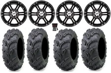 ITP SS212 14" Wheels Black 27" Zilla Tires Polaris RZR Turbo S / RS1