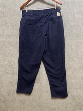 Carhartt Work Pants FR 34x30 Flame Resistant Navy Blue Canvas 371-20 Mechanic