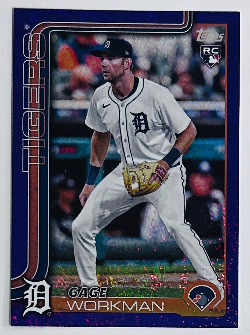 2025 Topps Update #US118 Gage Workman Purple Holo Foil #/250