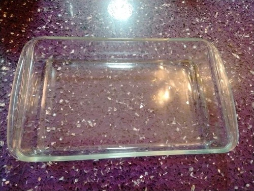 VTG PYREX #232 Clear 11 3/4" x 7 1/2" x 1 3/4" Baking Dish Ovenware Two Quart