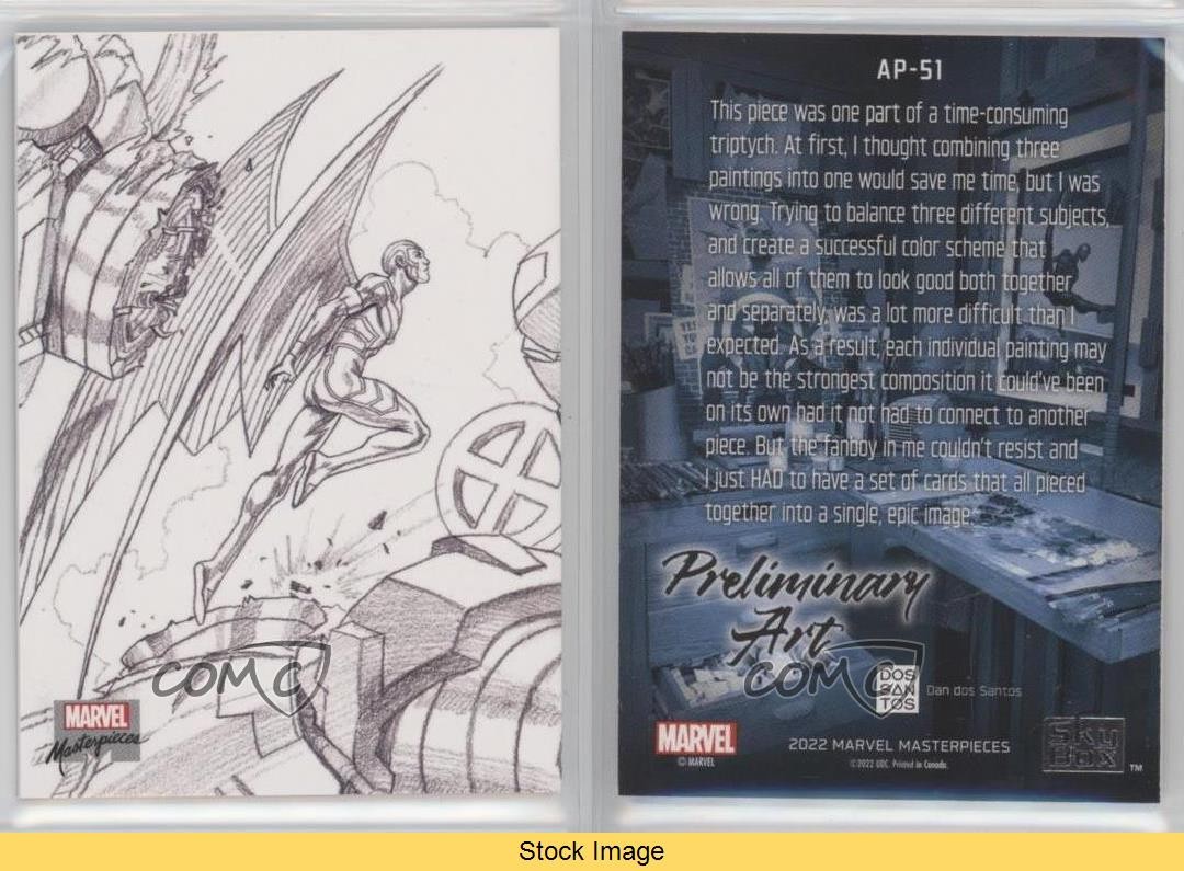 2022 Upper Deck Marvel Masterpieces Preliminary Art Archangel #AP-51 READ 08y3