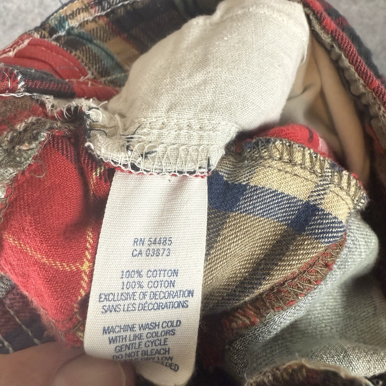 American Eagle Patchwork Pants Mens Large Madras … - image 6