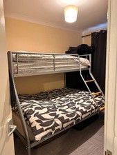 Alex triple bunk bed 3ft single/4ft6 double metal frame