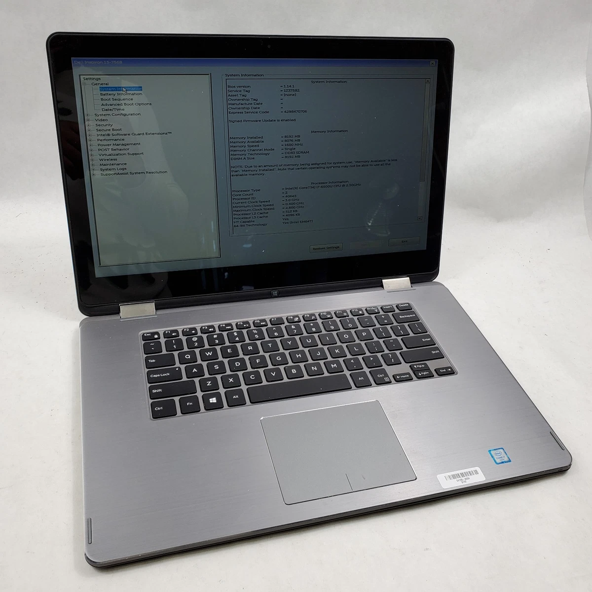 Intel Core i7 6th Gen. 8 GB RAM PC Laptops & Netbooks 1 TB SSD