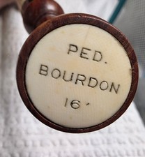 Antique Pipe Organ Drawknob   PED Bourdon 16    Pedal Organ Stop