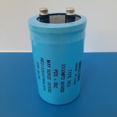 Mallory HES152S300W Capacitor 1500µF 300VDC 350V Surge +85°C NEW Made in USA