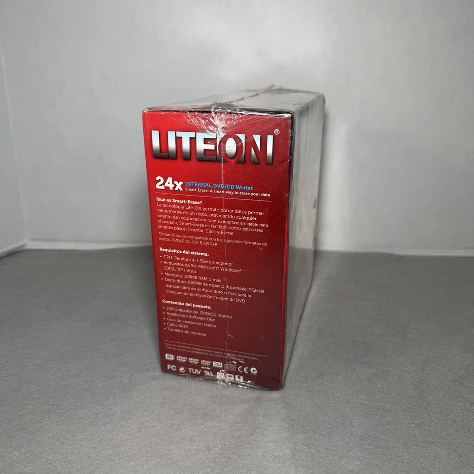 LITEON 24x Internal DVD/CD Writer IHAS324-09 Black NEW SEALED - Image 3 of 4