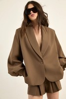 Nastygal Brown Tailored Shorts Womens Day To Night Shorts